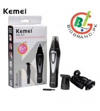 Kemei 2in1 Rechargeable Electric Nose and Ear Trimmer KM-307